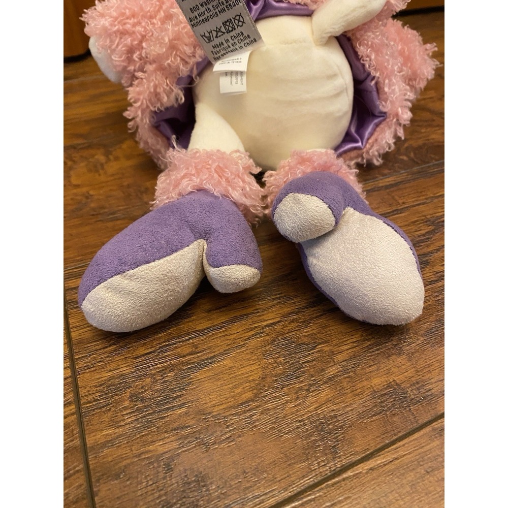 Jellycat Furcoat Poodle Soft Plush Toy Dog Vintage Fluffy Curly Pink Glam Lovey - Picture 4 of 6